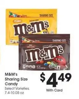 Kroger M&M's Sharing Size Candy offer