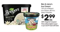 Kroger Ben & Jerry's Ice Cream offer