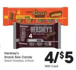 Kroger Hershey's Snack Size Candy offer