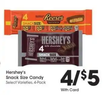 Kroger Hershey's Snack Size Candy offer