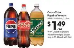 Kroger Coca-Cola, Pepsi or Vernors offer