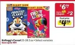 Winn Dixie Kellogg's Cereal offer