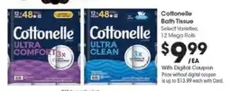 Kroger Cottonelle Bath Tissue offer