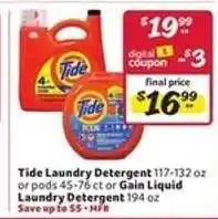 Winn Dixie Tide Laundry Detergent offer