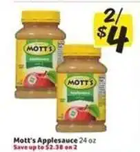 Winn Dixie Mott's Applesauce offer
