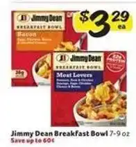 Winn Dixie Jimmy Dean Breakfast Bowl offer