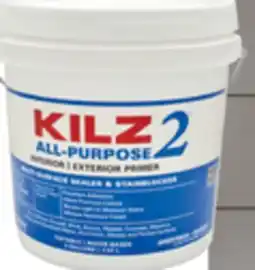 The Home Depot 2-Gallon Latex Stainblocking Interior/Exterior Primer & Sealer offer