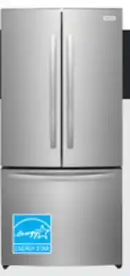 The Home Depot FRIGIDAIRE 17.6 cu. ft. Brushed Steel Counter-Depth French Door Refrigerator offer