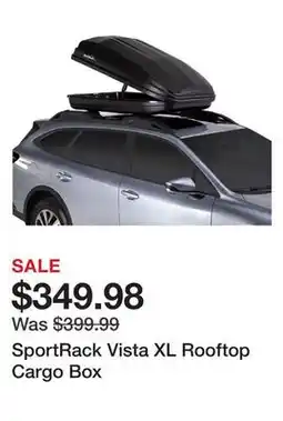 Dick's Sporting Goods SportRack Vista XL Rooftop Cargo Box offer