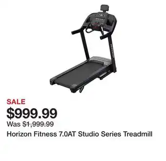 Dick's Sporting Goods Horizon Fitness 7.0AT Studio Series Treadmill offer