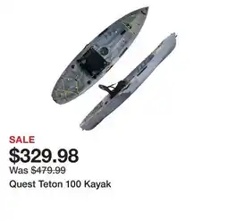 Dick's Sporting Goods Quest Teton 100 Kayak offer