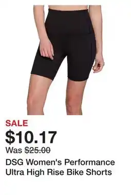 Dick's Sporting Goods DSG Women's Performance Ultra High Rise Bike Shorts offer