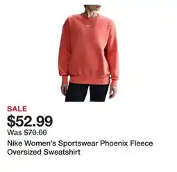 Dick's Sporting Goods Nike Women's Sportswear Phoenix Fleece Oversized Sweatshirt offer