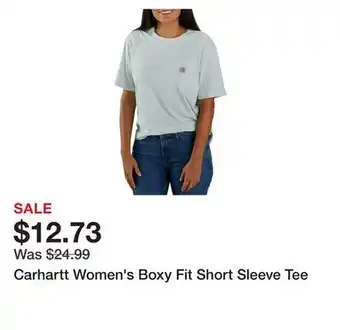 Dick's Sporting Goods Carhartt Women's Boxy Fit Short Sleeve Tee offer