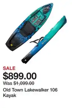Dick's Sporting Goods Old Town Lakewalker 106 Kayak offer