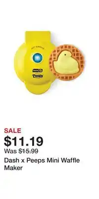 Kohl's Dash x Peeps Mini Waffle Maker offer