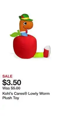 Kohl's Kohl's Cares Lowly Worm Plush Toy offer