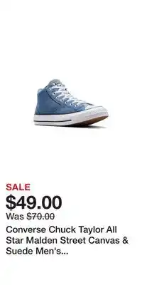 Kohl's Converse Chuck Taylor All Star Malden Street Canvas & Suede Men's Mid Sneakers offer