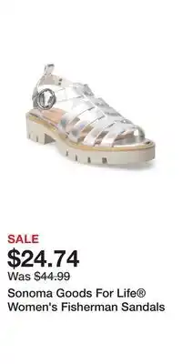Kohl's Sonoma Goods For Life Women's Fisherman Sandals offer