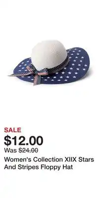 Kohl's Women's Collection XIIX Stars And Stripes Floppy Hat offer