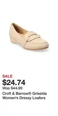 Kohl's Croft & Barrow Griselda Women's Dressy Loafers offer