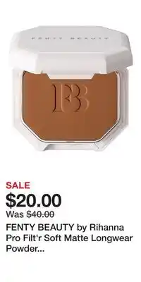 Kohl's FENTY BEAUTY by Rihanna Pro Filt'r Soft Matte Longwear Powder Foundation offer