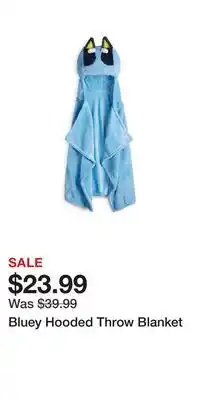 Kohl's Bluey Hooded Throw Blanket offer