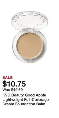 Kohl's KVD Beauty Good Apple Lightweight Full-Coverage Cream Foundation Balm offer