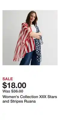 Kohl's Women's Collection XIIX Stars and Stripes Ruana offer