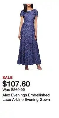 Nordstrom Alex Evenings Embellished Lace A-Line Evening Gown offer