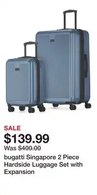 Nordstrom bugatti Singapore 2 Piece Hardside Luggage Set with Expansion offer
