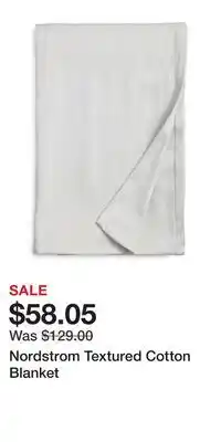 Nordstrom Nordstrom Textured Cotton Blanket offer