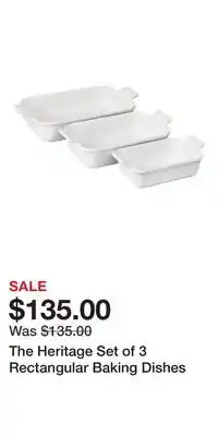 Nordstrom The Heritage Set of 3 Rectangular Baking Dishes offer