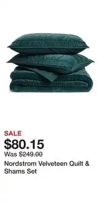 Nordstrom Nordstrom Velveteen Quilt & Shams Set offer