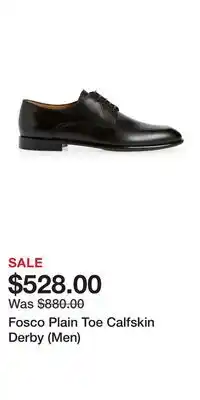 Nordstrom Fosco Plain Toe Calfskin Derby (Men) offer