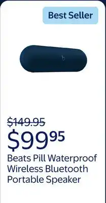Walmart Beats Pill Waterproof Built-in Microphone Wireless Bluetooth Portable Speaker offer