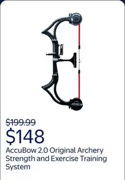 Walmart AccuBow 2.0 Carbon Fiber Original Archery Strength and Exercise Training System offer