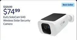 Walmart Eufy SoloCam S40 Wireless Solar Security Camera offer