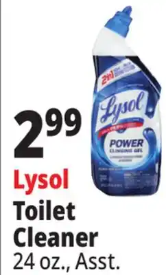 Ocean State Job Lot Lysol 2-In-1 Disinfecting Toilet Bowl + Brush Power Cleaning Gel 24 oz offer