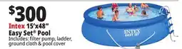 Ocean State Job Lot Intex 15' x 48 Easy Set Above Ground Pool Set offer
