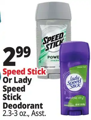 Ocean State Job Lot Lady Speed Stick Powder Fresh Invisible Dry Antiperspirant Deodorant 2.3 oz offer