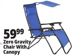 Ocean State Job Lot Reclining Zero Gravity Chair with Canopy offer