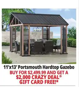 Ocean State Job Lot Portsmouth 11' x 13' Hardtop Gazebo offer