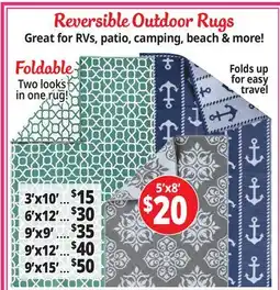 Ocean State Job Lot Reversible Outdoor Rugs offer