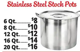 Ocean State Job Lot Stainless Steel Pots offer