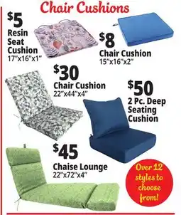 Ocean State Job Lot Chair Cushions offer