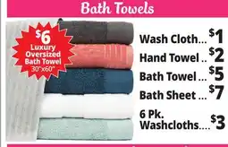 Ocean State Job Lot Bath Towels offer