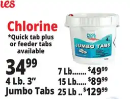 Ocean State Job Lot Pool Mate 3 Jumbo Chlorine Tabs 4 lbs offer