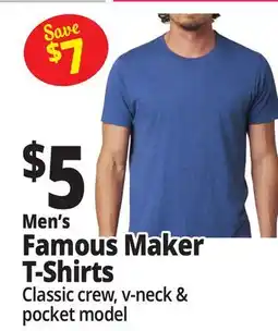 Ocean State Job Lot Men's Famous Maker T-Shirts offer