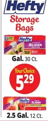 Ocean State Job Lot Hefty Storage Bags offer